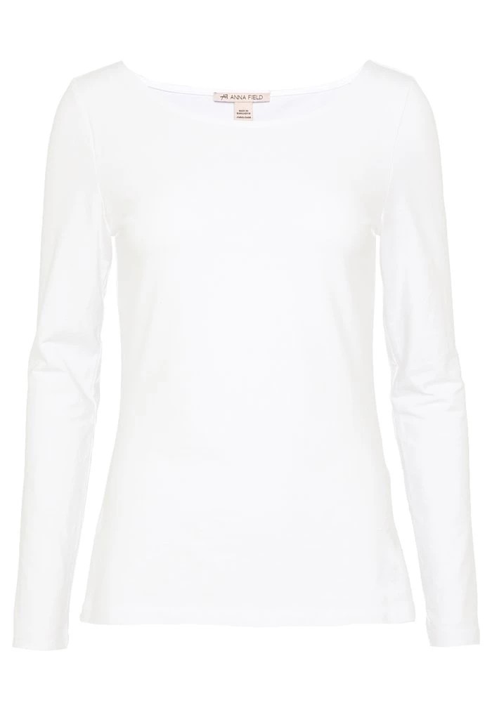 T-Shirt ANNA FIELD Anna Field Long Sleeved Top Blanche Femme | QQN-3419909